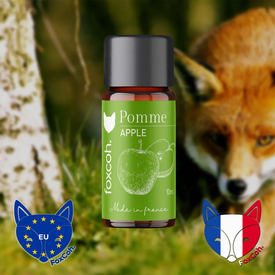 Flacon FoxCoh Pomme verte en situation
